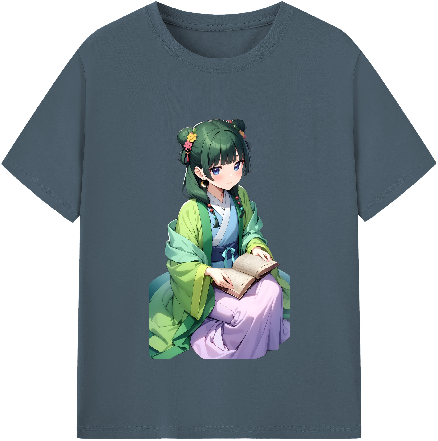 （画像用） 薬屋のひとりごと The Apothecary Diaries 綿100％半袖Tシャツ（フロントプリント）